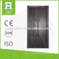 Bullet proof security door with aluminum plate